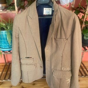 Triple Five Soul Brown Plaid Jacket